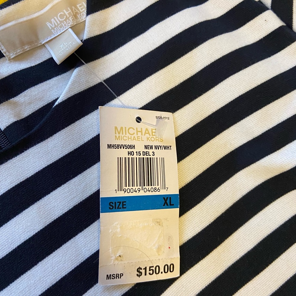 Micheal Kors Navy and white dress